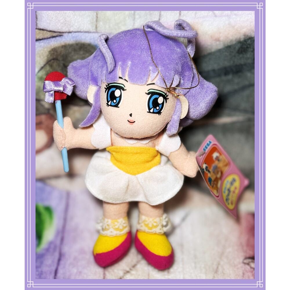 Creamy Mami Magic Angel Sega UFO Anime Plush Toy Strap Charm Vintage 1999 8"